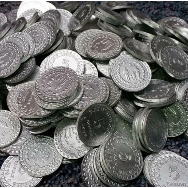 Uang Kuno 5 Rupiah Kb Kecil Tahun 1979