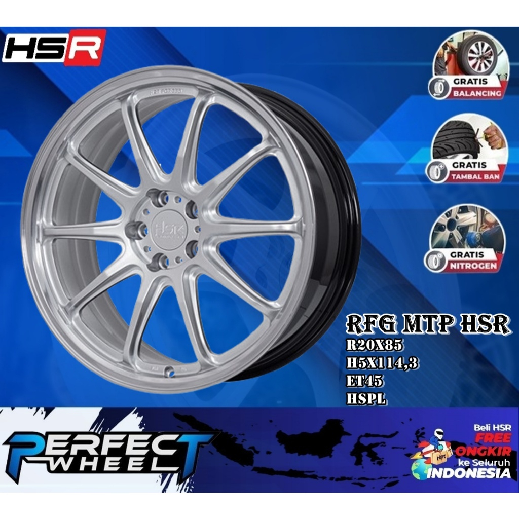 Velg Racing Forged Ring 20 HSR RFG MTP Velg Mobil Alphard Odissey Civic Turbo Camry Vellfire
