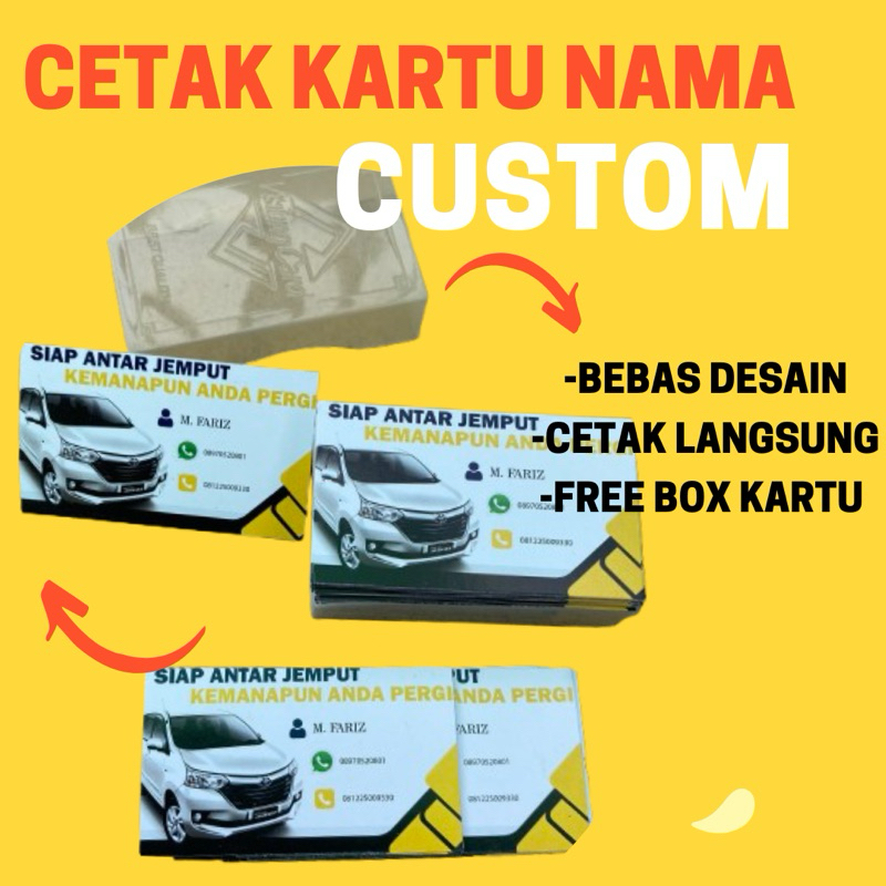 

Cetak Kartu Nama Custom Isi 100 Pcs Free Box Kartu | Cetak Id Card | Cetak Kartu Nama Murah | Cetak Kartu nama Dua sisi | Free Desain