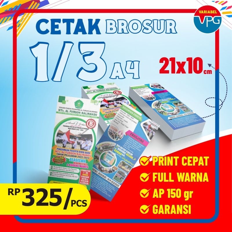 CETAK BROSUR 10X21CM TERMURAH [] CETAK FLYER 10X21CM TERMURAH