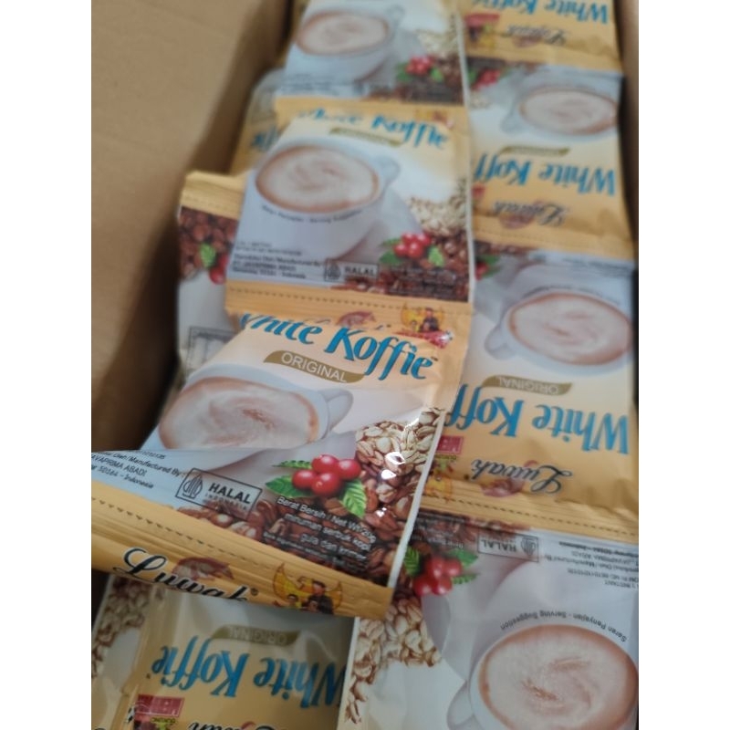 

Kopi Instan Luwak white, Luwak hitam,Kopi satu satu,Top Gula aren