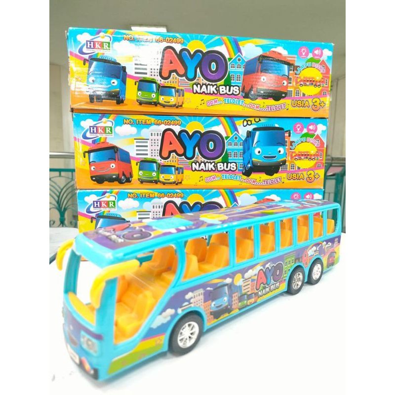 (GOLDEN TOYS) MAINAN  BUS ELEKTRIK KARAKTER  - MAINAN BIS ANAK - MAINAN BUS TELOLET - MAINAN BIS TEL