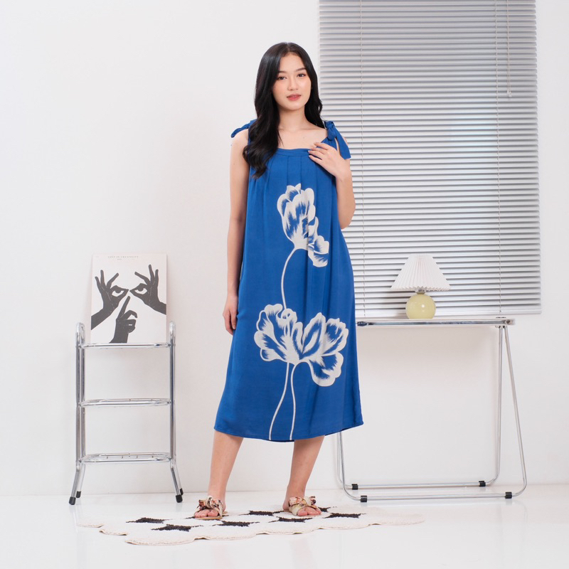 Motif Mawar Daster Batik Tali Pundak Bahan Rayon Ukuran Jumbo