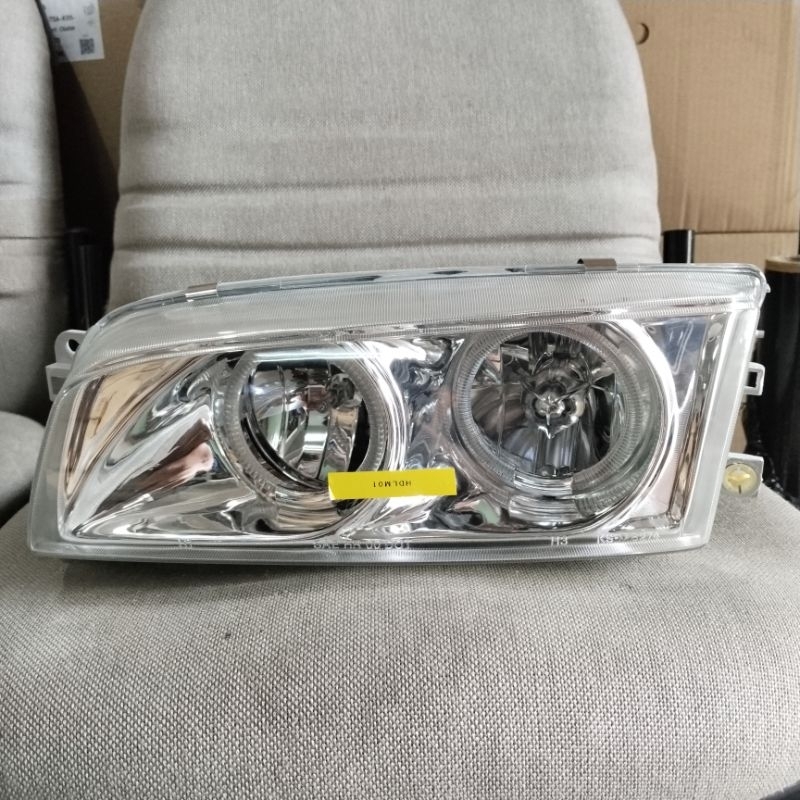 HEADLAMP DEPAN (KIRI) MITSUBISHI LANCER EVO 4 97-01 (Crystal chrome) Made in Taiwan Eagle eyes
