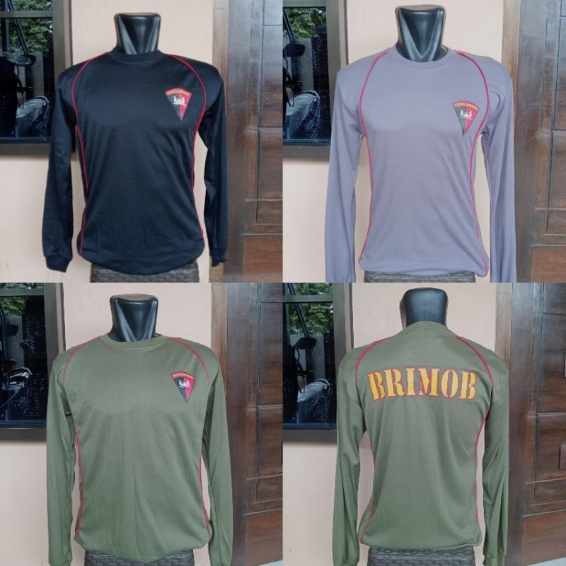 Kaos Lengan Panjang Brimob / Kaos PDO Brimob