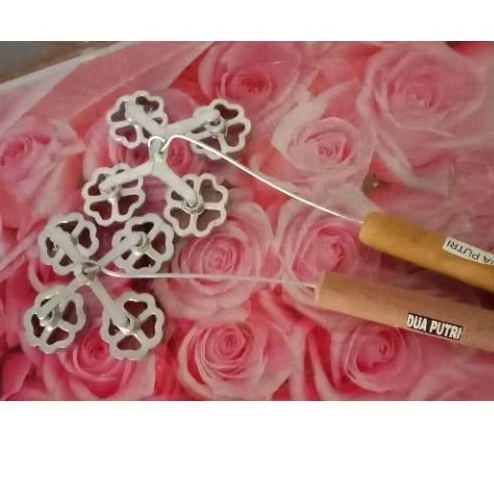 cetakan kembang goyang mini,anti lengket asli mojokerto