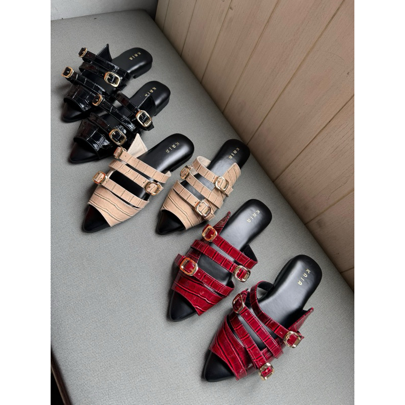 Freya Croco Sandals by KAIA