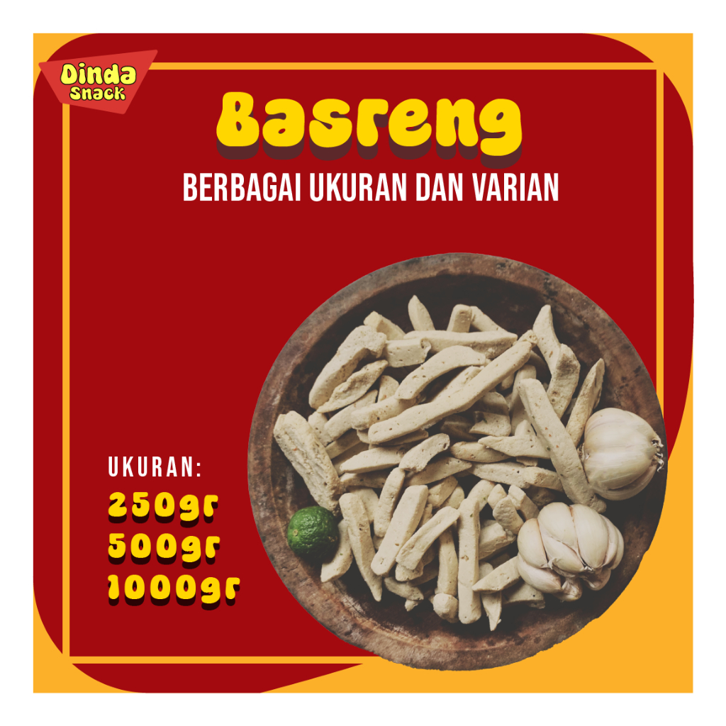 

Basreng Pedas daun jeruk dan Original, Camilan Baso Goreng Renyah Murah dan Halal 250g, 500g, 1kg Dinda Snack OS