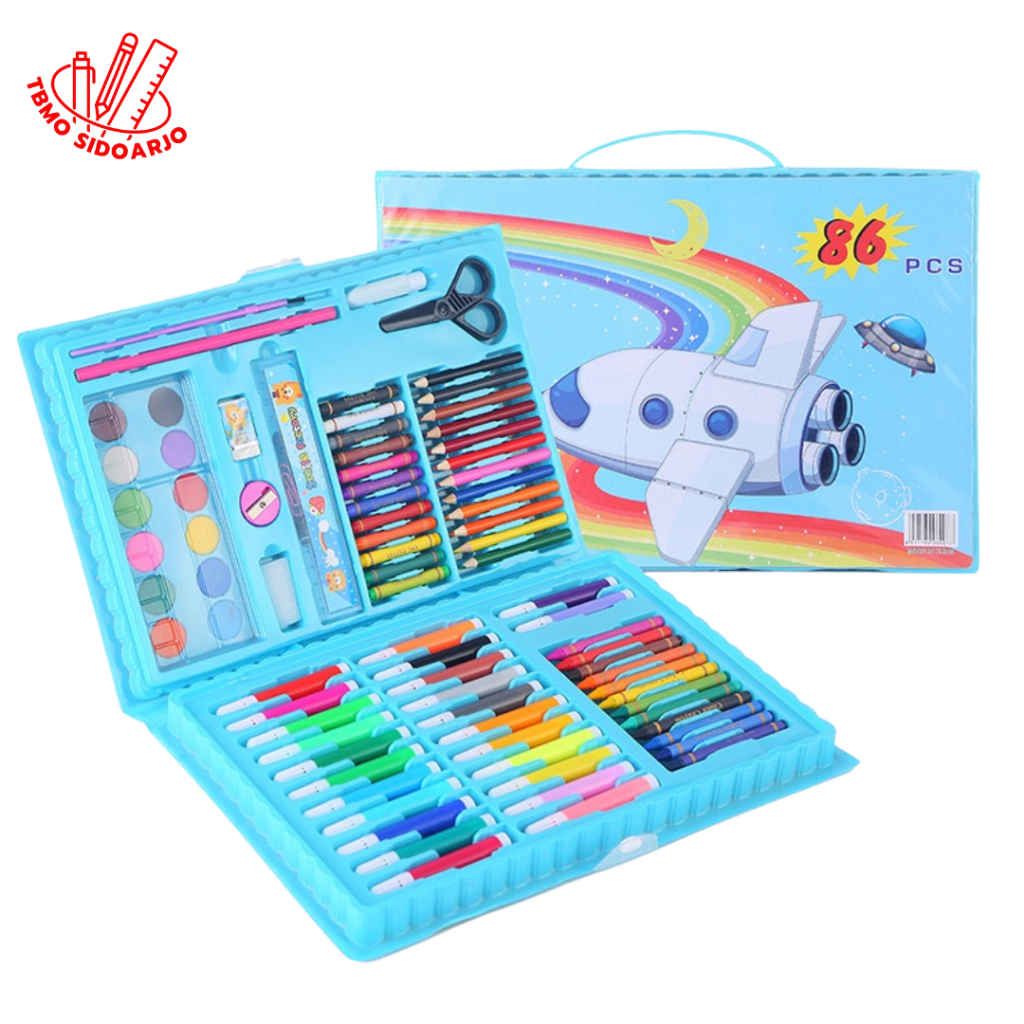 

CRAYON 86 WARNA + SET ALAT TULIS ASTRONOT