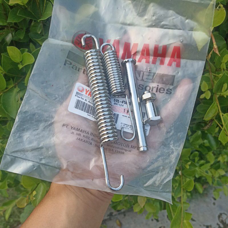 Per Standar Samping + Tengah + As Standar Tengah Mio 5TL Chrome