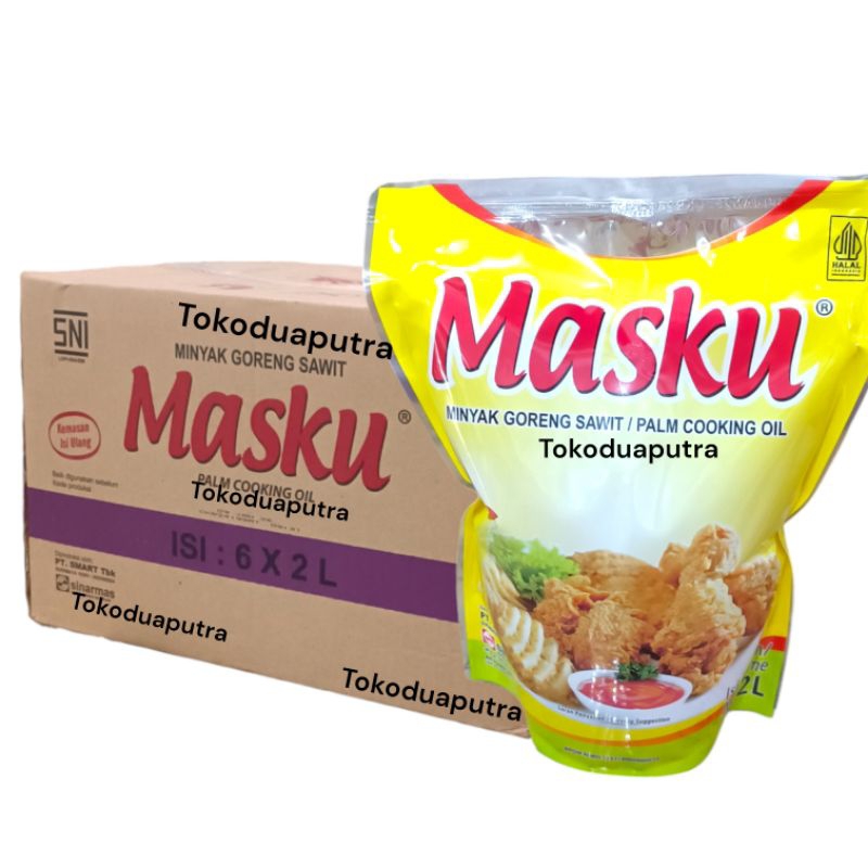 

Minyak Goreng Masku 2 Liter X 6 pouch /Masku Minyak goreng 2 Liter / minyak goreng Pouch
