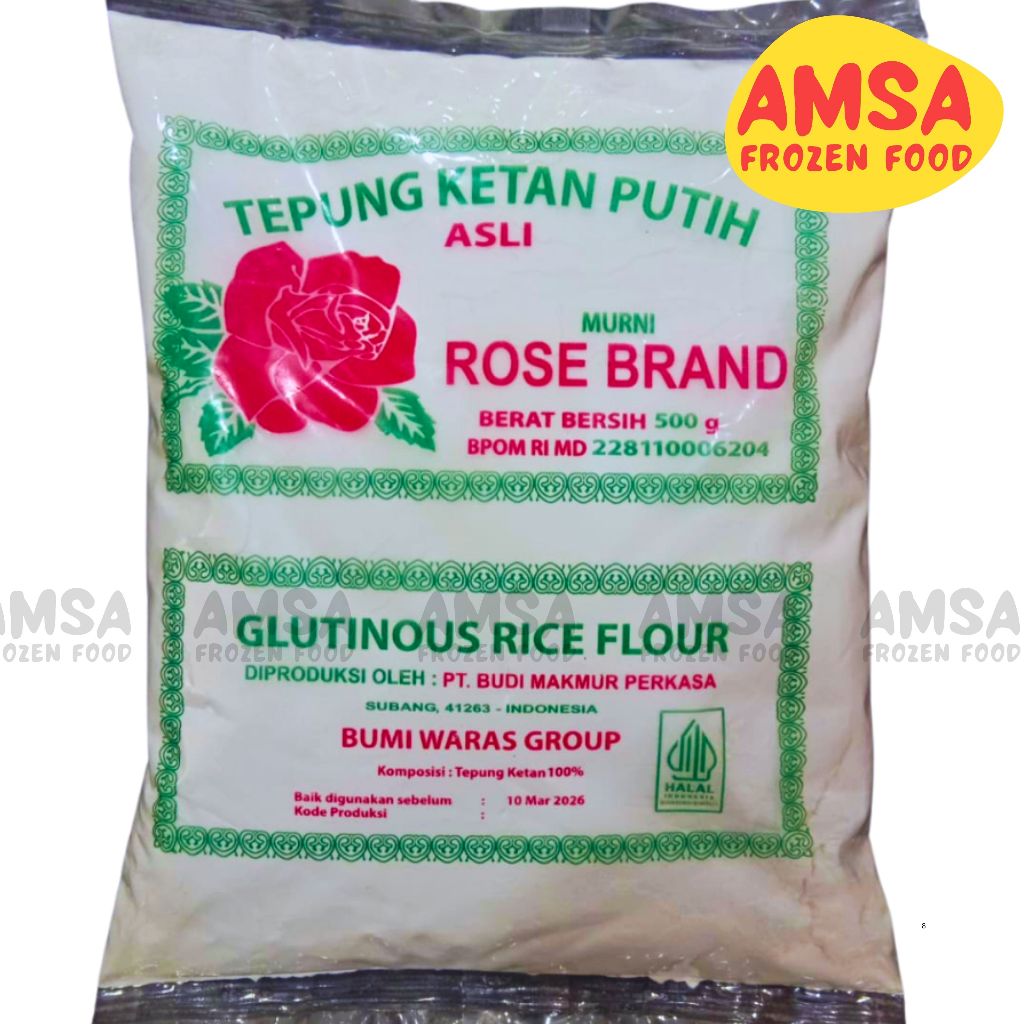 

Rose Brand tepung Ketan 500 gr / Tepung Beras Ketan 500 gr