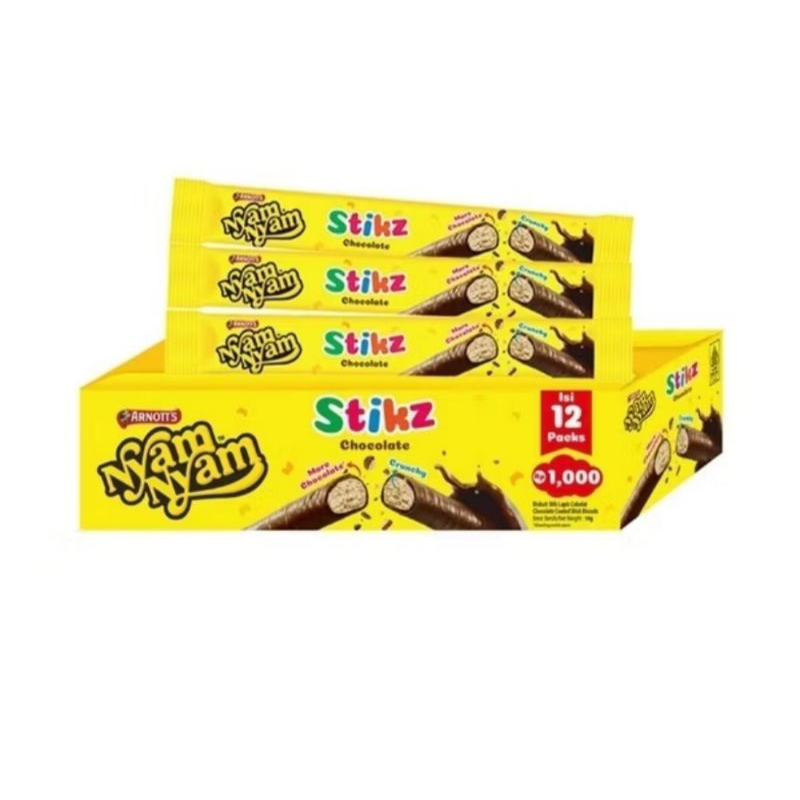 

NYAM NYAM STIK COKELAT isi 12pcs