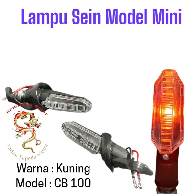 Lampu Sen Sein Mini Model CB 100 Depan / Belakang