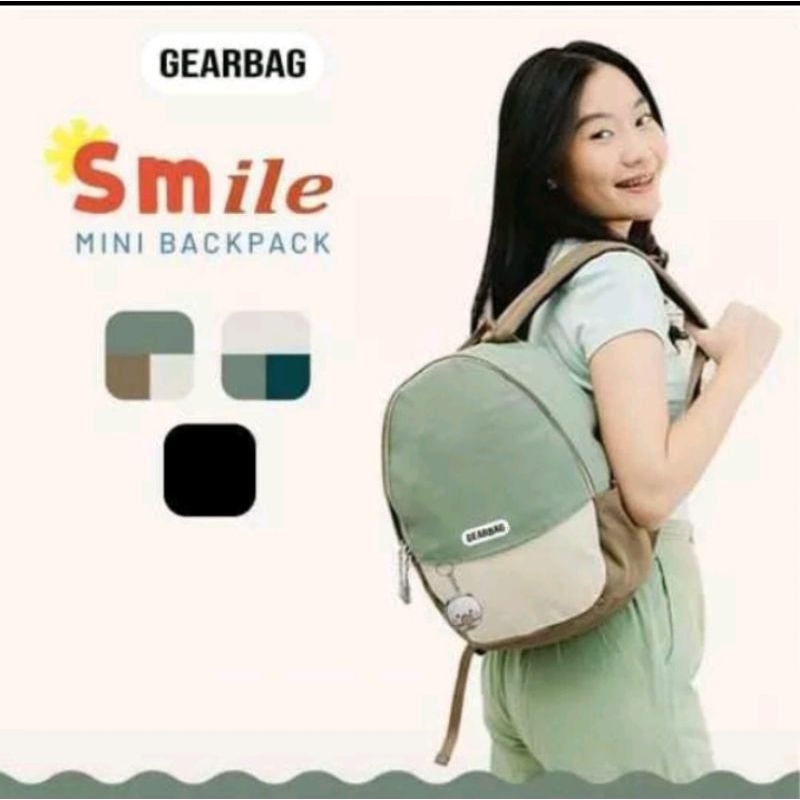 Smile Mini Backpack // tas ransel sekolah// tas ransel wanita