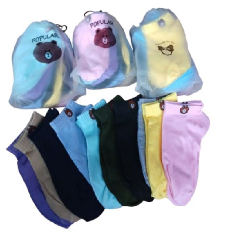 Grosir 10 Pasang Kaos Kaki Pendek Mata Kaki Kaos Kaki Pendek Model Sport