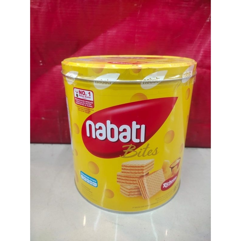 

Nabati bites Richeese wafer keju kaleng 240gr / Nabati wafer kaleng Keju 240gr