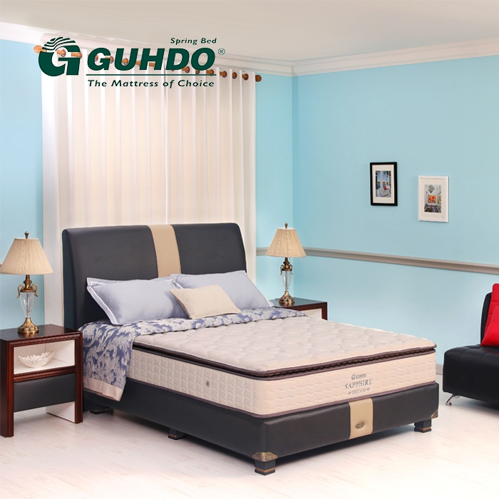 SPRING BED GUDHO /  SAPPHIRE  DREAM / FULL BED SET / RANJANG TEMPAT  TIDUR VENETIAN  /    SPRING BED