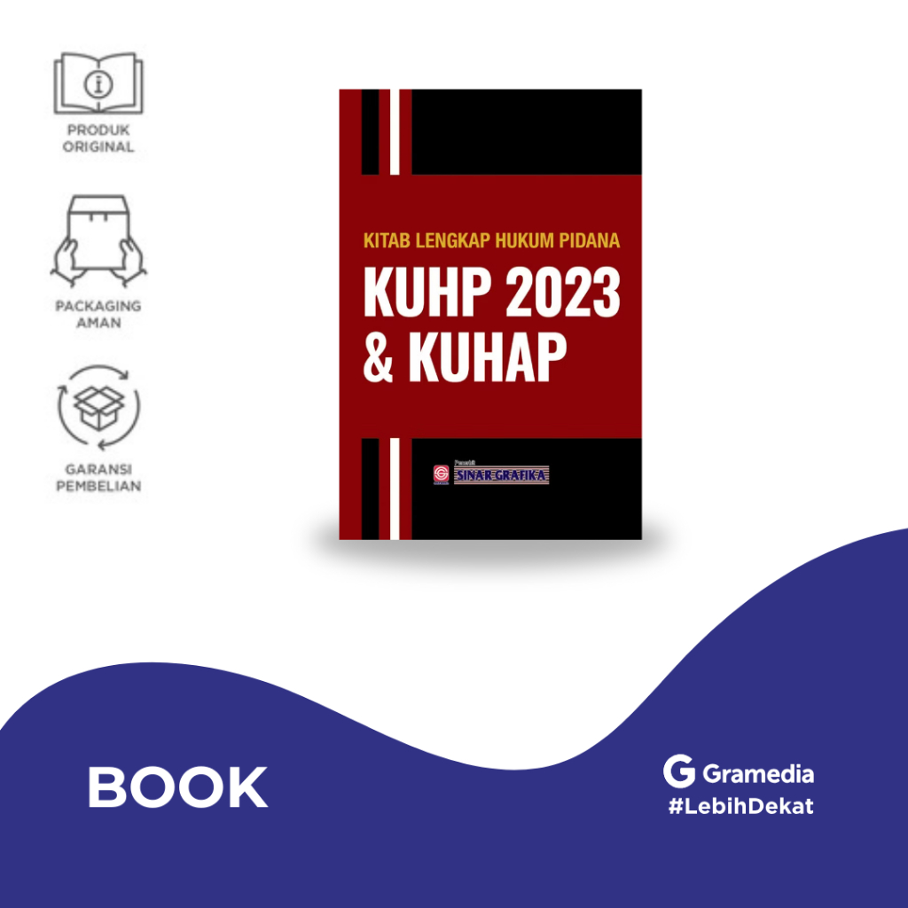 Kitab Lengkap Hukum Pidana KUHP 2023 & KUHAP - Gramedia Jember