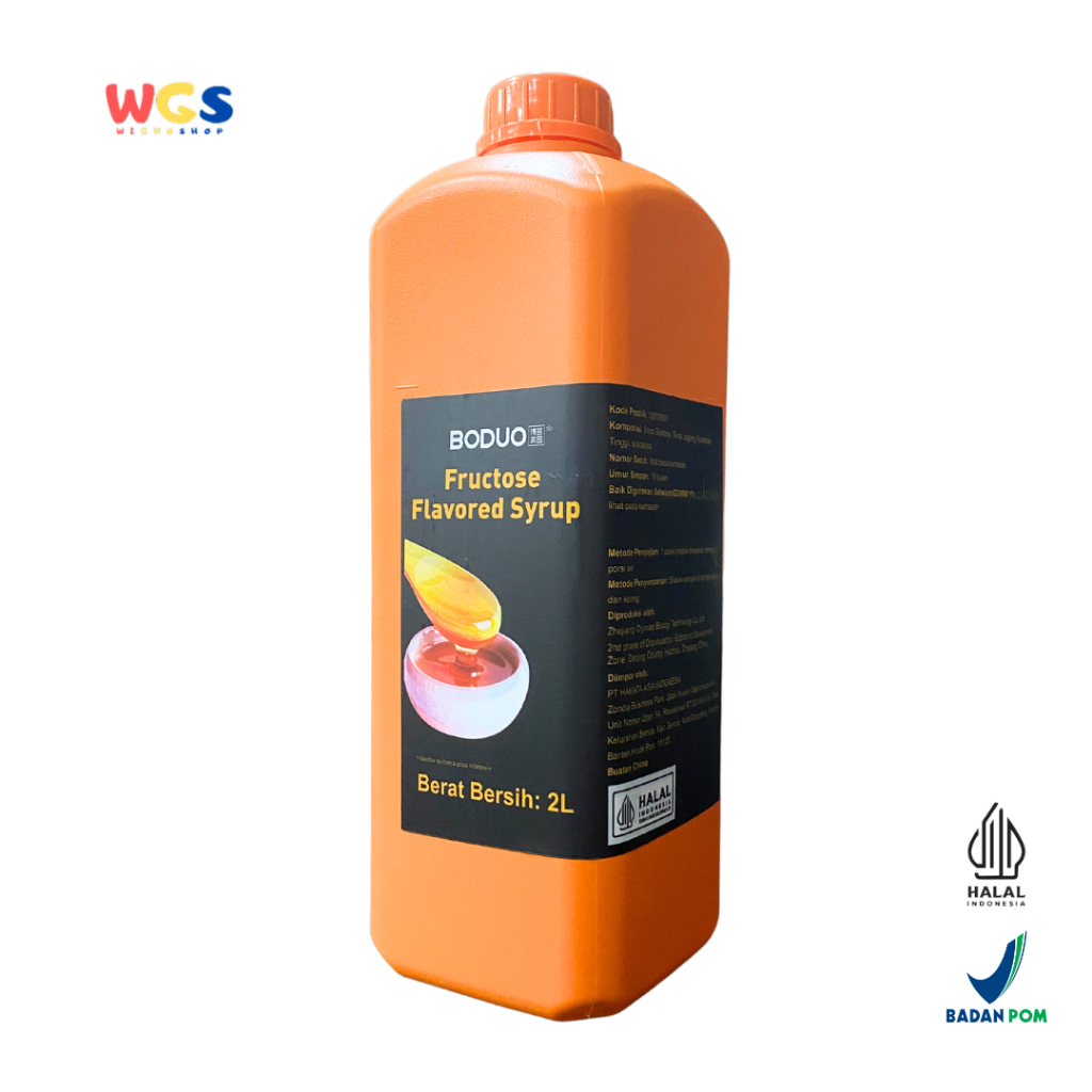 

BODUO Syrup Fructose Flavored 2L - Halal dan BPOM untuk Kreasi Minuman dan Dessert Kekinian