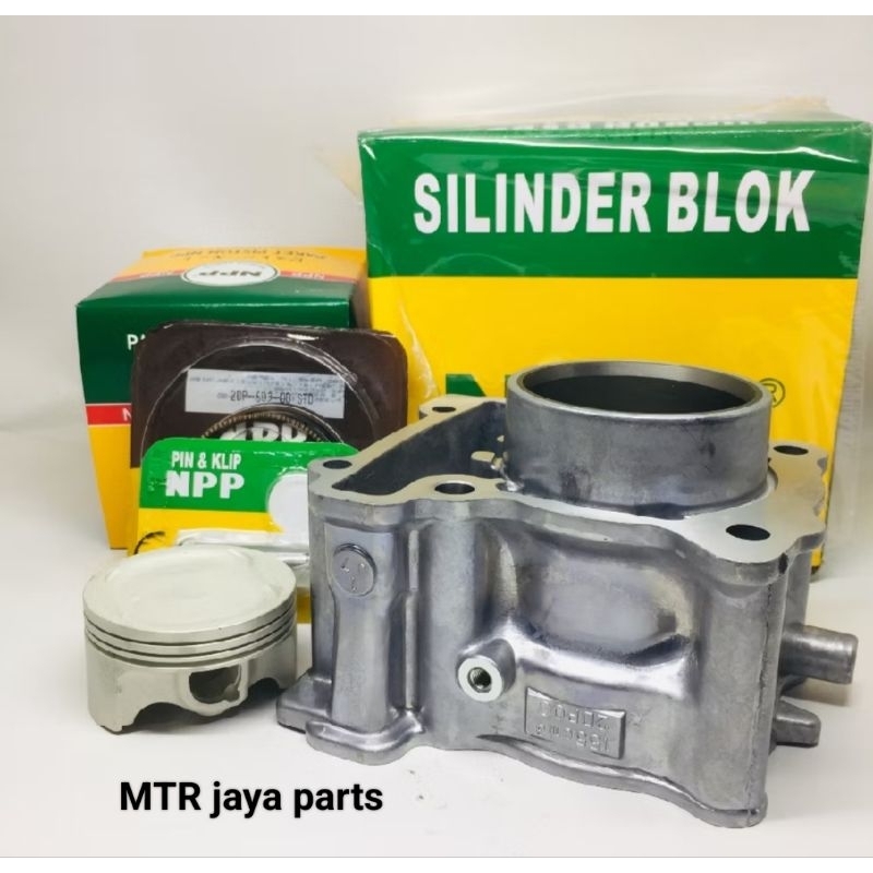 BLOK BORING SEHER SET PAKET SILINDER BLOK 2DP NMAX NPP NIPPON PARTS ORIGINAL
