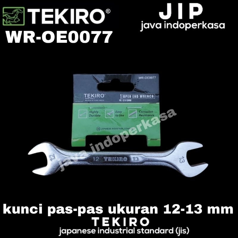TEKIRO WR-OE0077 kunci pas ukuran 12 - 13 mm merek tekiro