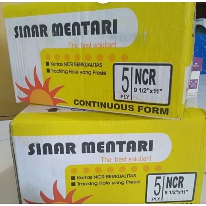 

Continuous form SINAR MENTARI 9,5"x11" 5ply FULL