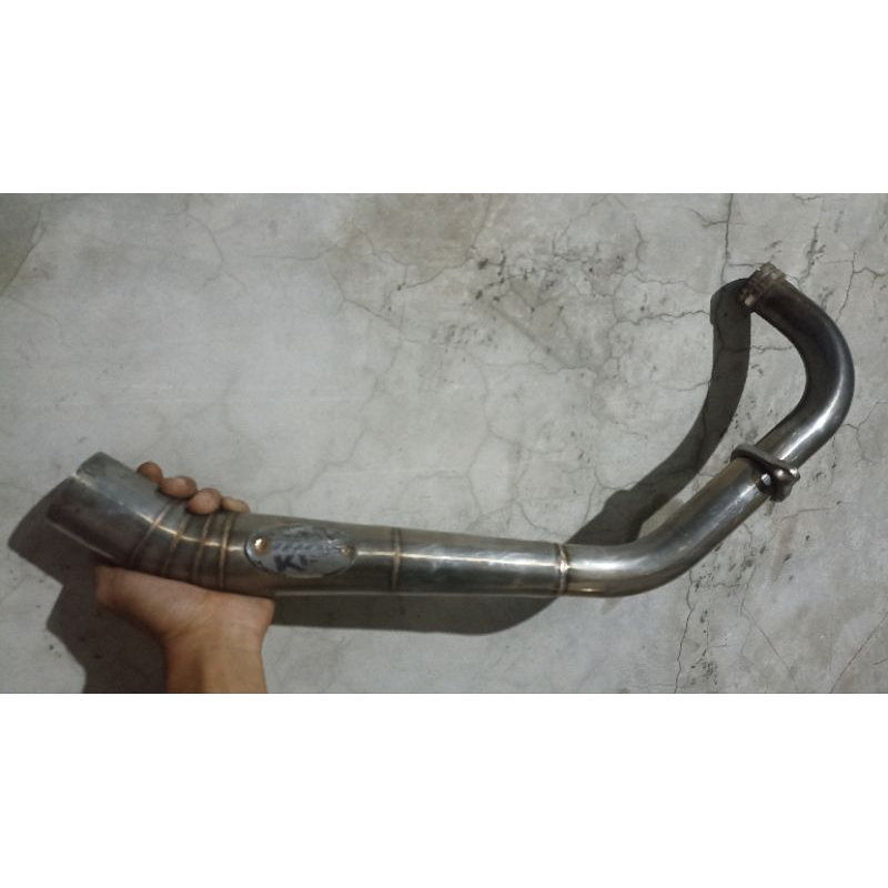 leheran knalpot MX king jhoe Muffler bekas model v3 ub