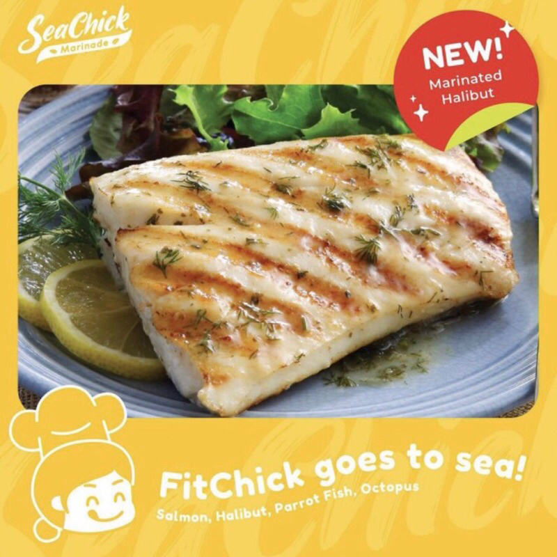 

Ikan Halibut Marinasi Rendah Kalori [Marinated Halibut Fish by Fitchick Marinade]
