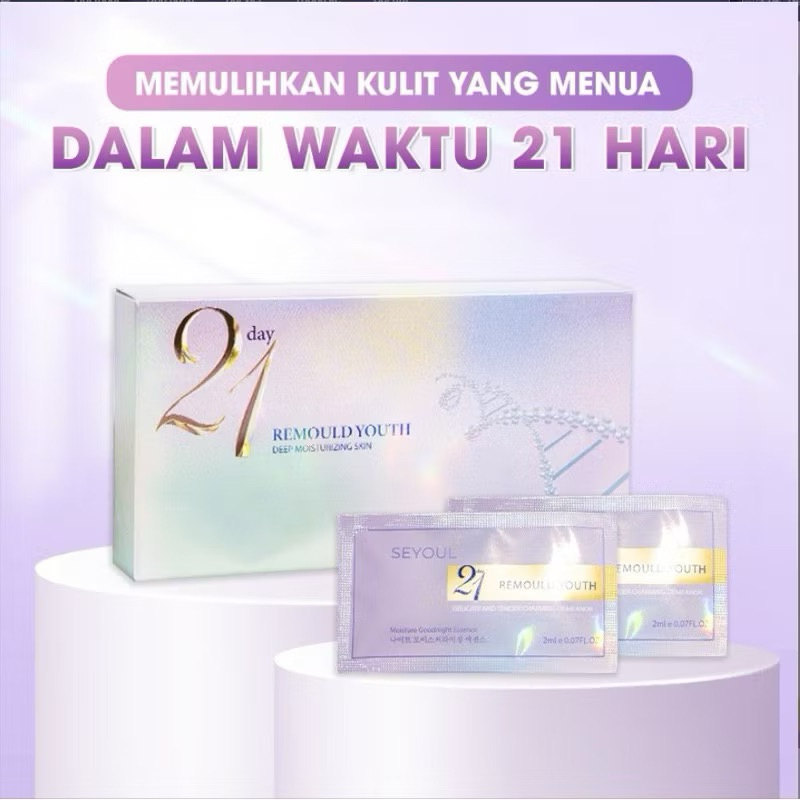 Seyoul serum essence remould youth 21 day.perawatan kulit wajah.glowing skin