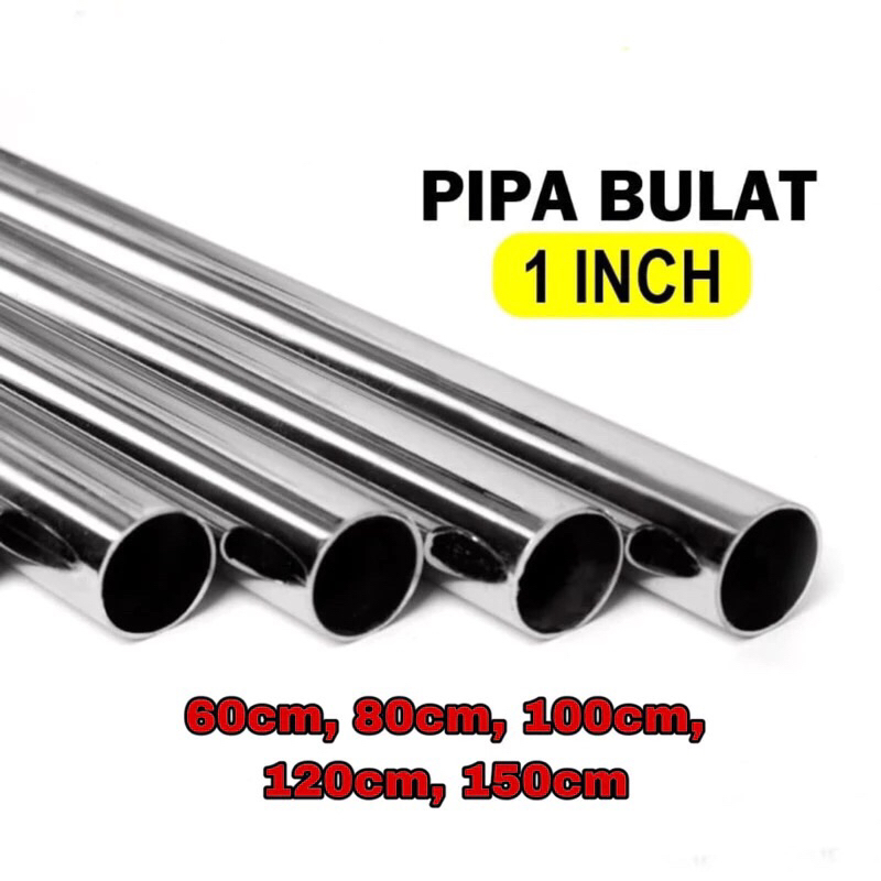 pipa stainless steel 1inch pipa bulat diameter 25mm