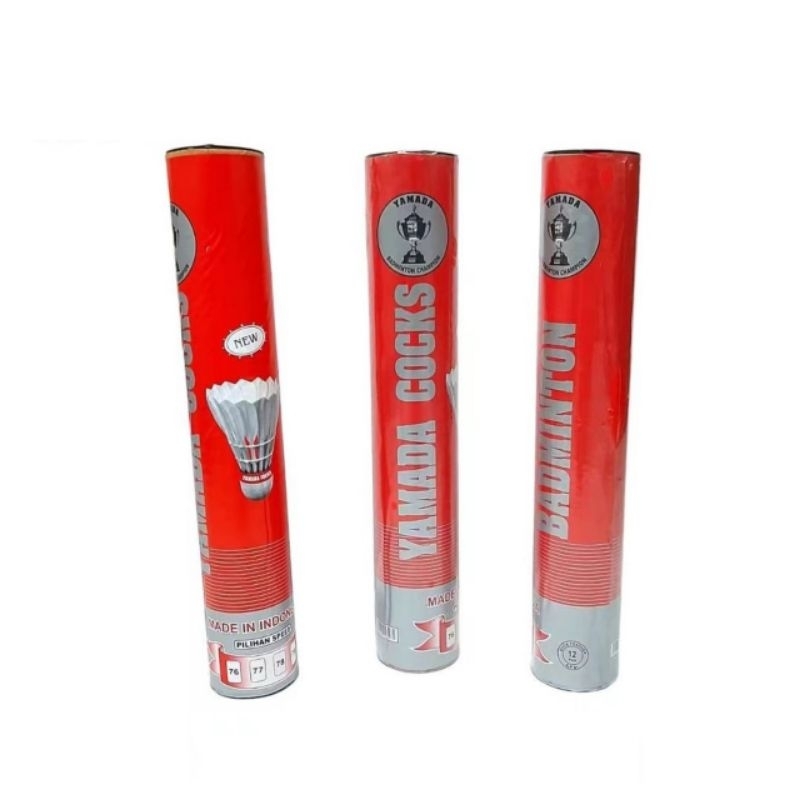 ( ISI 12 PCS ) KOK BADMINTON/BULUTANGKIS SHUTTLECOCK/KOK YAMADA MERAH