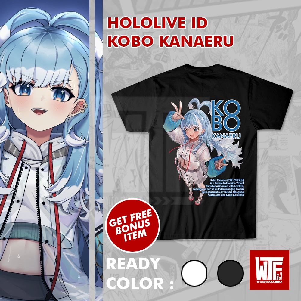 WTF.ID - Kobo Kanaeru - Kaos Anime - T-Shirt Jepang - Streetwear Wibu