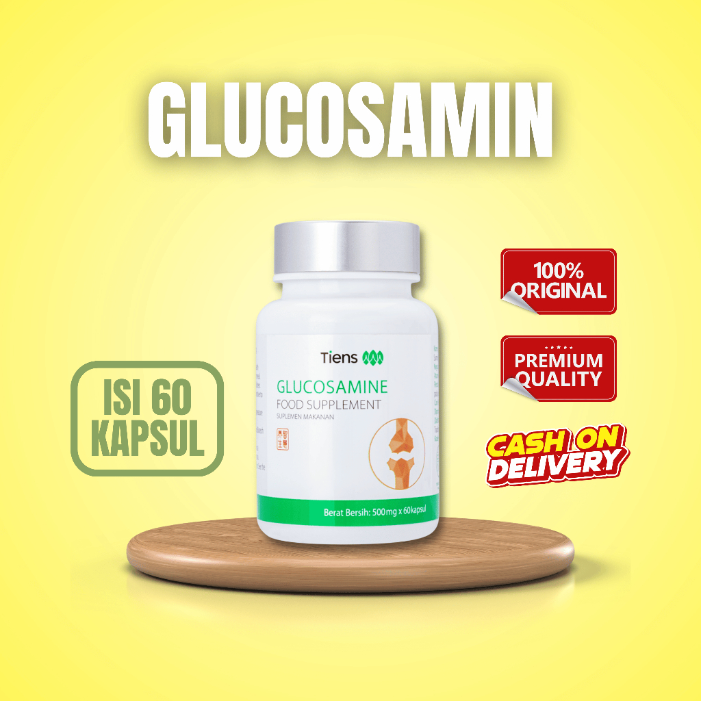 TIENS GLUCOSAMIN 1 BOTOL ISI 100 KAPSUL / NUTRISI PERSENDIAN TIENS / PELUMAS PERSENDIAN TIENS / NUTR