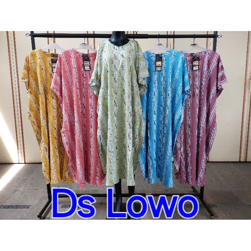 (BISA COD) DasterLowo cap (motif lajur daun) kelelawar jumbo cap bahan rayon premium busui bumil