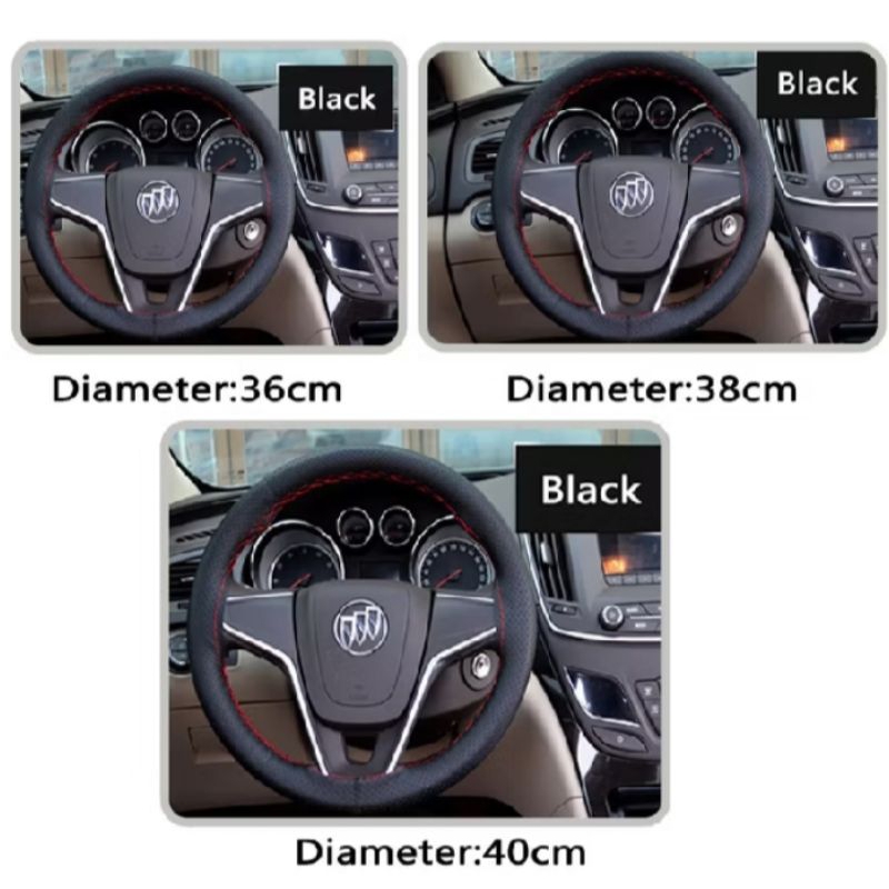 Cover Stir Sarung Stir /Pelindung Stir Mobil Jahit Bahan Kulit Tebal Dengan Gaya di Jahit Simpel Ele