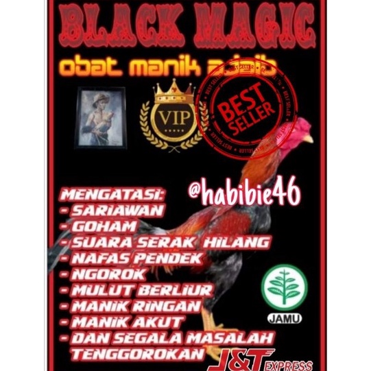 Promo Khusus BLACK MAGIC Obat Manikan Goham Ngorok Akut Ayam Bangkok
