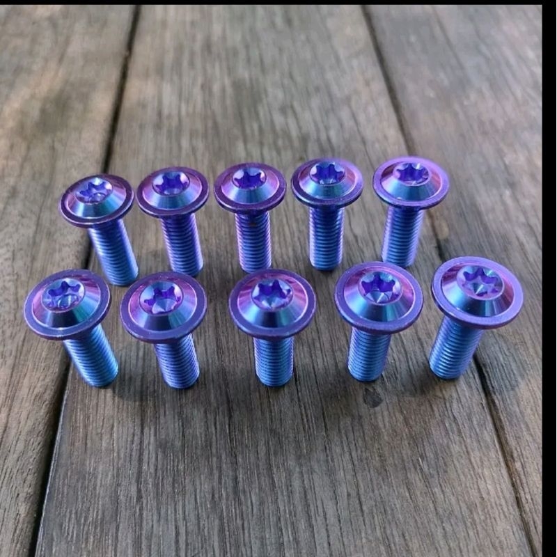 BAUT DISC PAYUNG , PANJANG 1CM - 2.5 CM PIRINGAN CAKRAM  ORIGINAL TITANIUM GR5