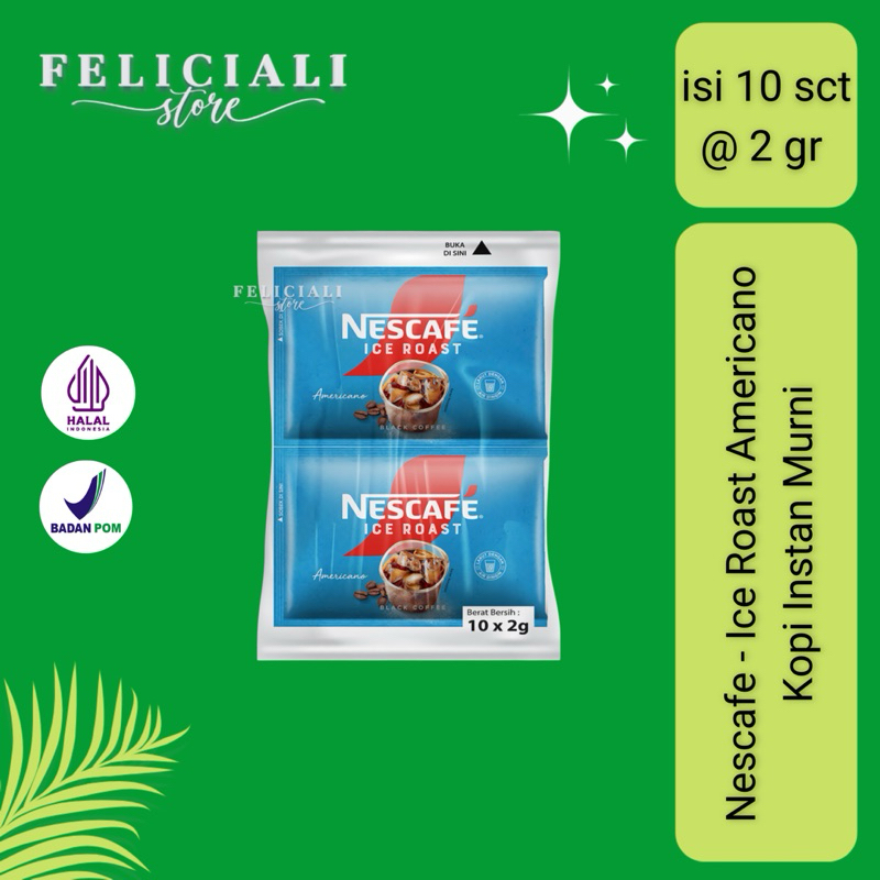 

Nescafe - Ice Roast Americano - Kopi Instan - isi 10 sachet @ 2gr