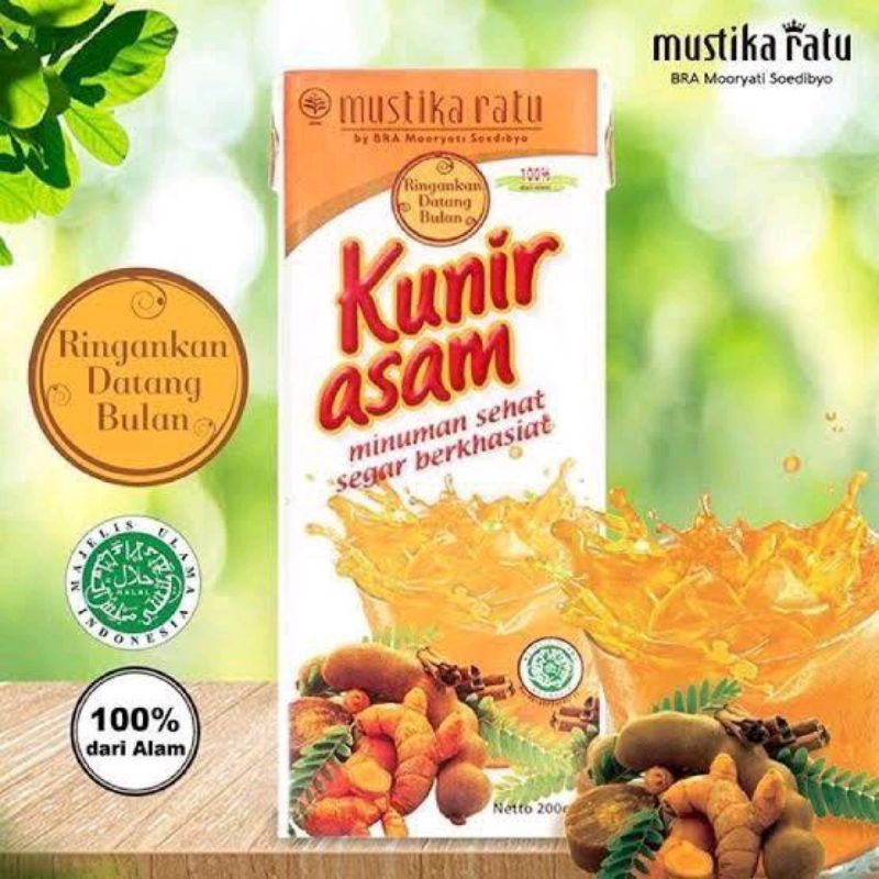 

Mustika Ratu Kunir Asam 200ml - Minuman Kunir Asam