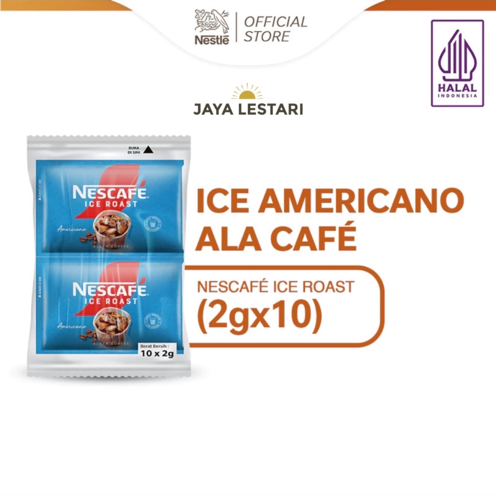 

Nescafe Ice Roast Americano Renceng (Isi 10 Sachet/Renceng) (2gx10)