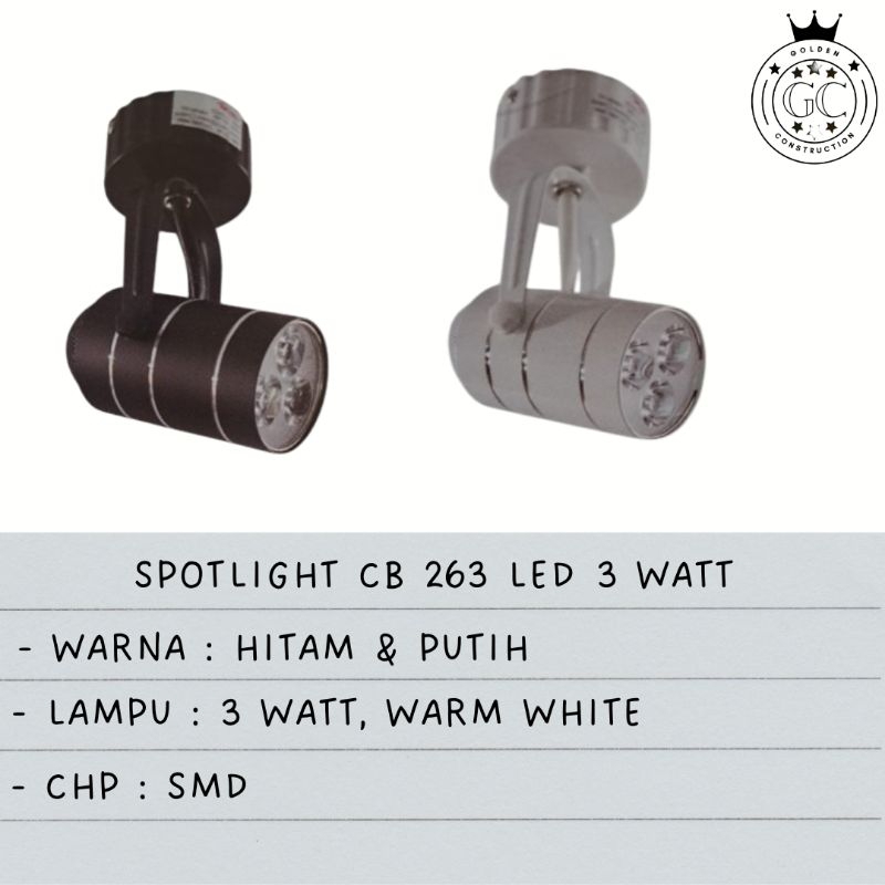 SPOTLIGHT 263 LED 3 WATT