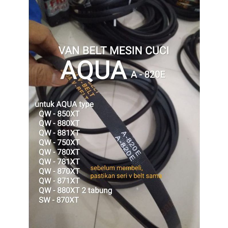 V belt fan belt karet mesin cuci A-820 A820 bisa utk A-820E