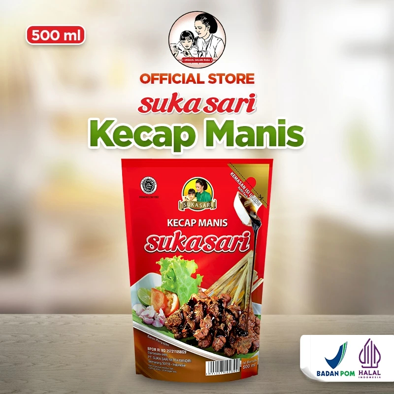 

KECAP MANIS SUKASARI KEMASAN POUCH REFILL PACK 500ML - KECAP SUKASARI POUCH 500ML / SKMP500