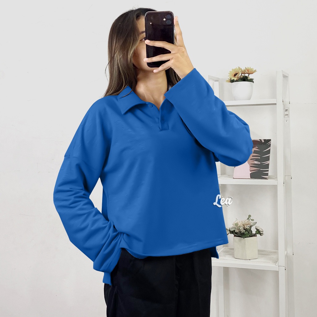 YASMIN POLO SHIRT / KAOS POLO OVERSIZE / LEA STORE
