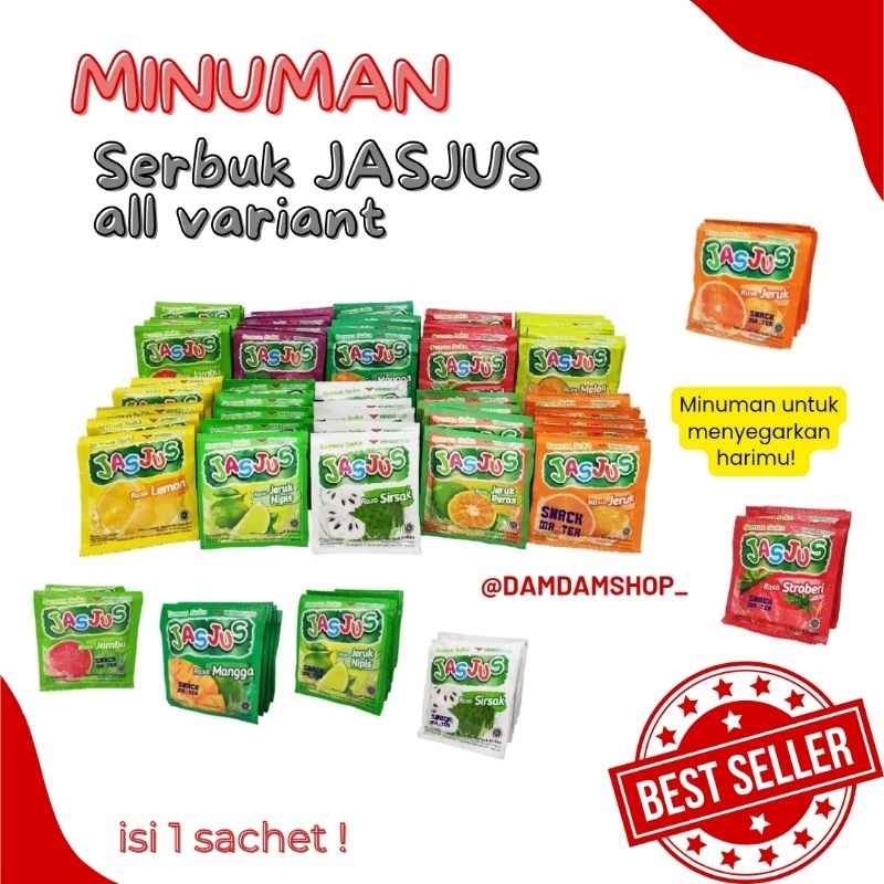 

MINUMAN JASJUS MINUMAN SERBUK ANEKA RASA BUAH 1 SACHSET