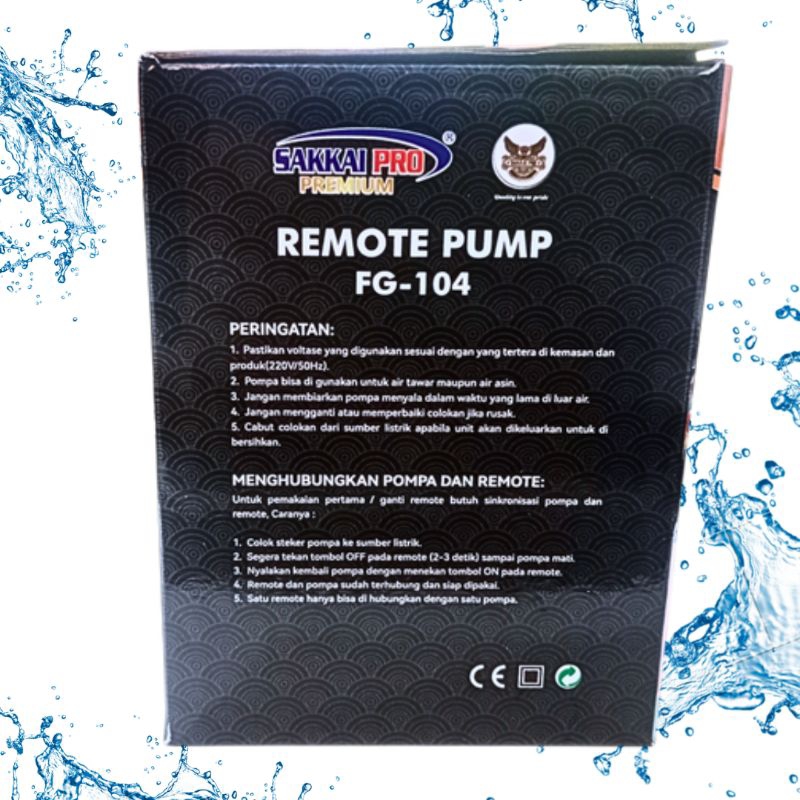 Sakkai Pro FG 104 Pompa Remote Kolam AquariuM Aquascape
