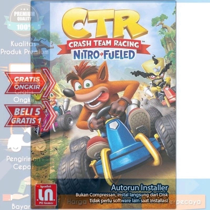 CTR Crash Team Racing Nitro Fueled - PC Game Race - Download Langsung Play