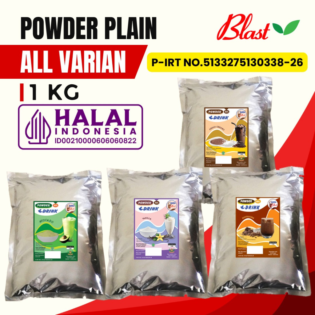 

VARIAN - BUBUK MINUMAN 1 KG ( Tanpa Gula ) - Powder Aneka Rasa Kekinian - Serbuk Termurah