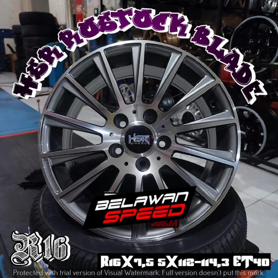 VELG MOBIL ACCORD CIVIC ERTIGA MERCEDES AUDI RING 16 HSR ROSTOCK BLADE R16